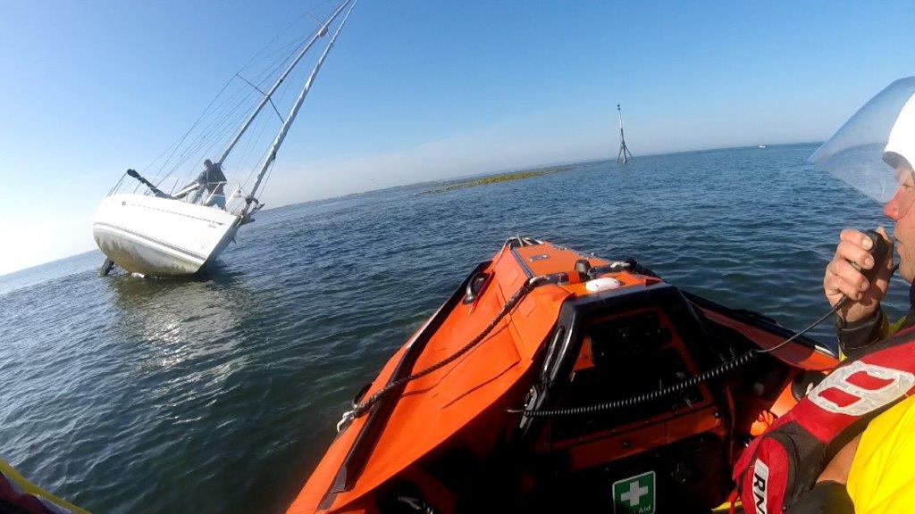 Yacht aground